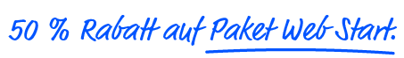 Website erstellen - Rabatt